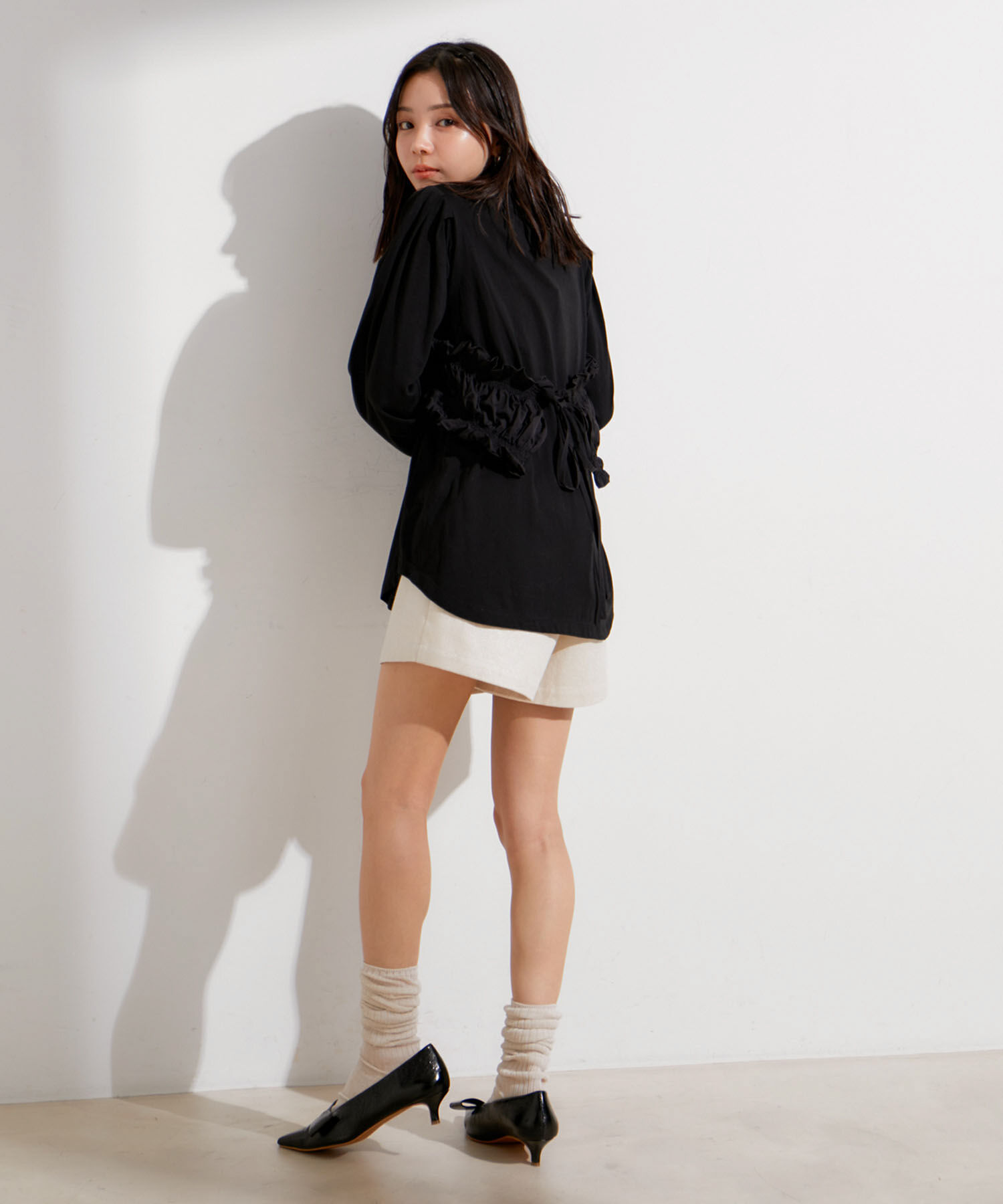 VIS「ビスチェドッキングデザインロングTシャツ」|Tシャツ・カットソー|