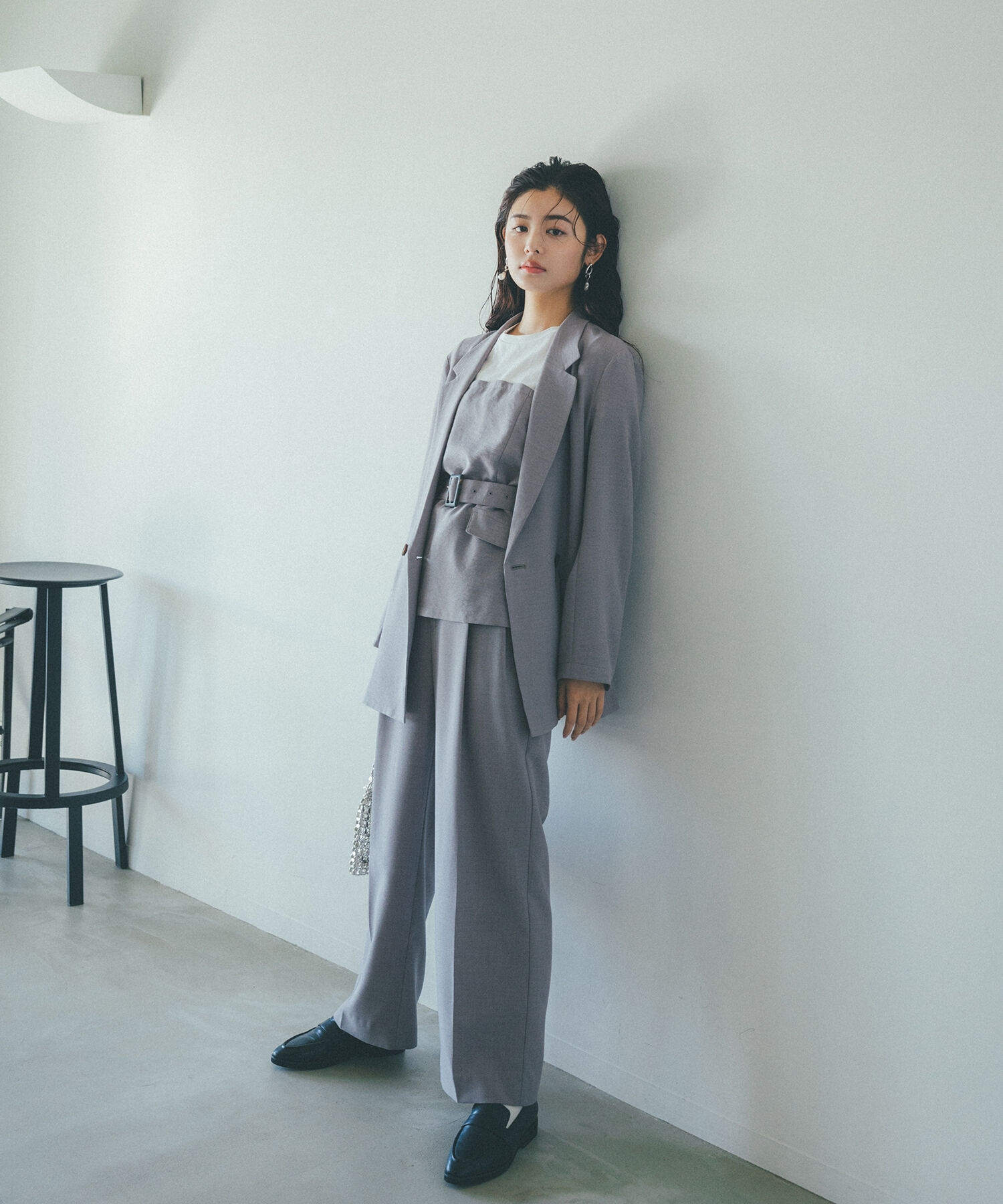 VIS「【接触冷感・洗える】美easyコルセットドッキングプルオーバー」|Tシャツ・カットソー|