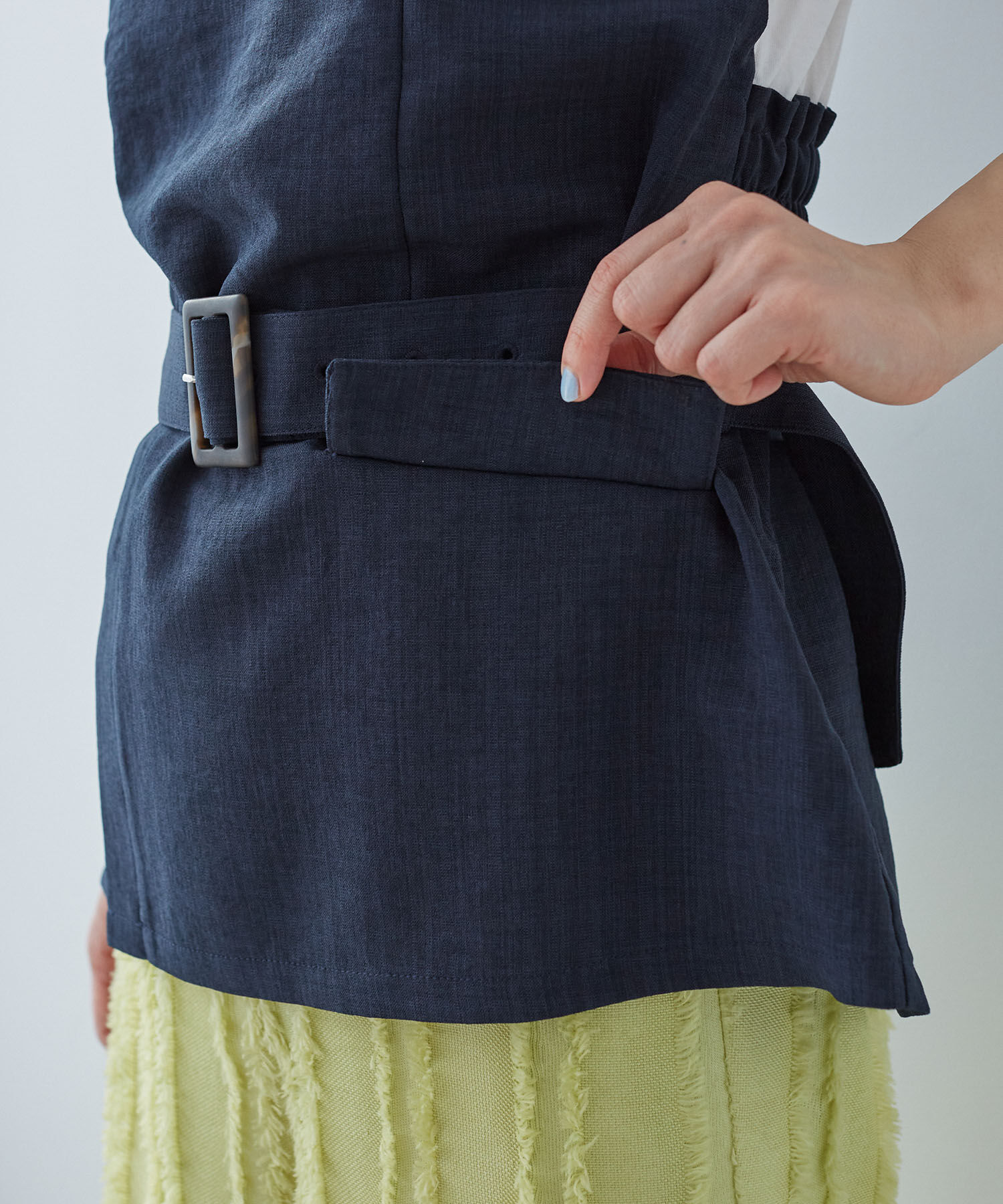 VIS「【接触冷感・洗える】美easyコルセットドッキングプルオーバー」|Tシャツ・カットソー|