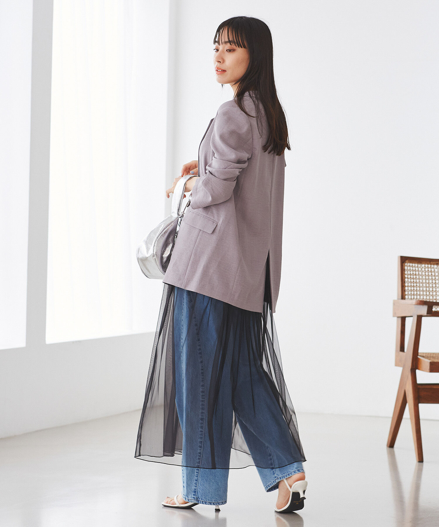 VIS「美easyテーラードジャケット【洗える】」|テーラードジャケット|