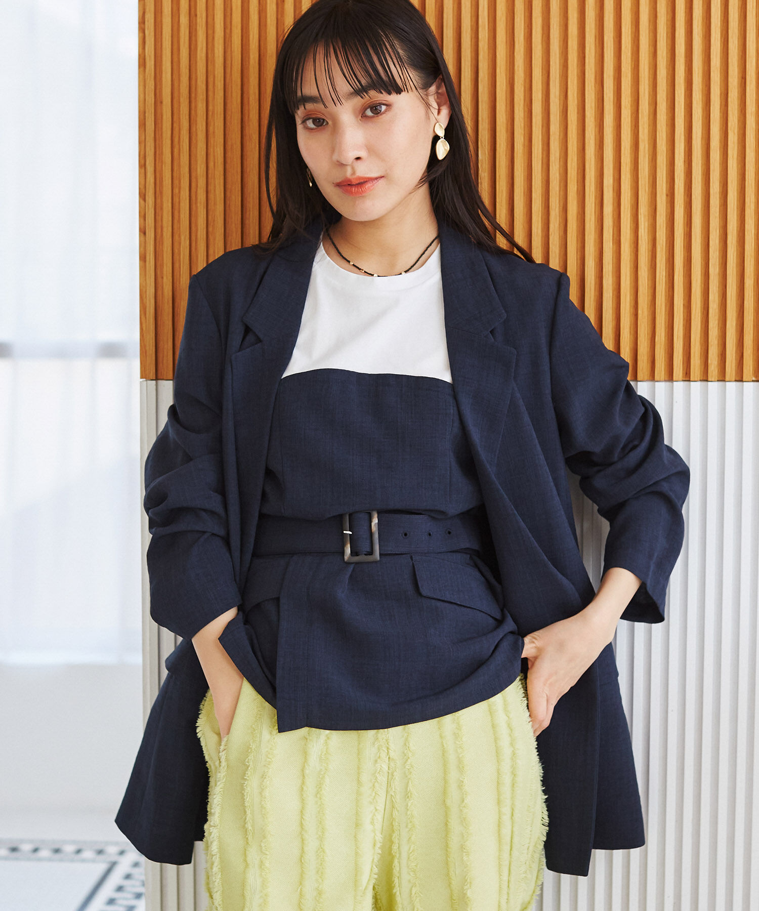 VIS「美easyテーラードジャケット【洗える】」|テーラードジャケット|