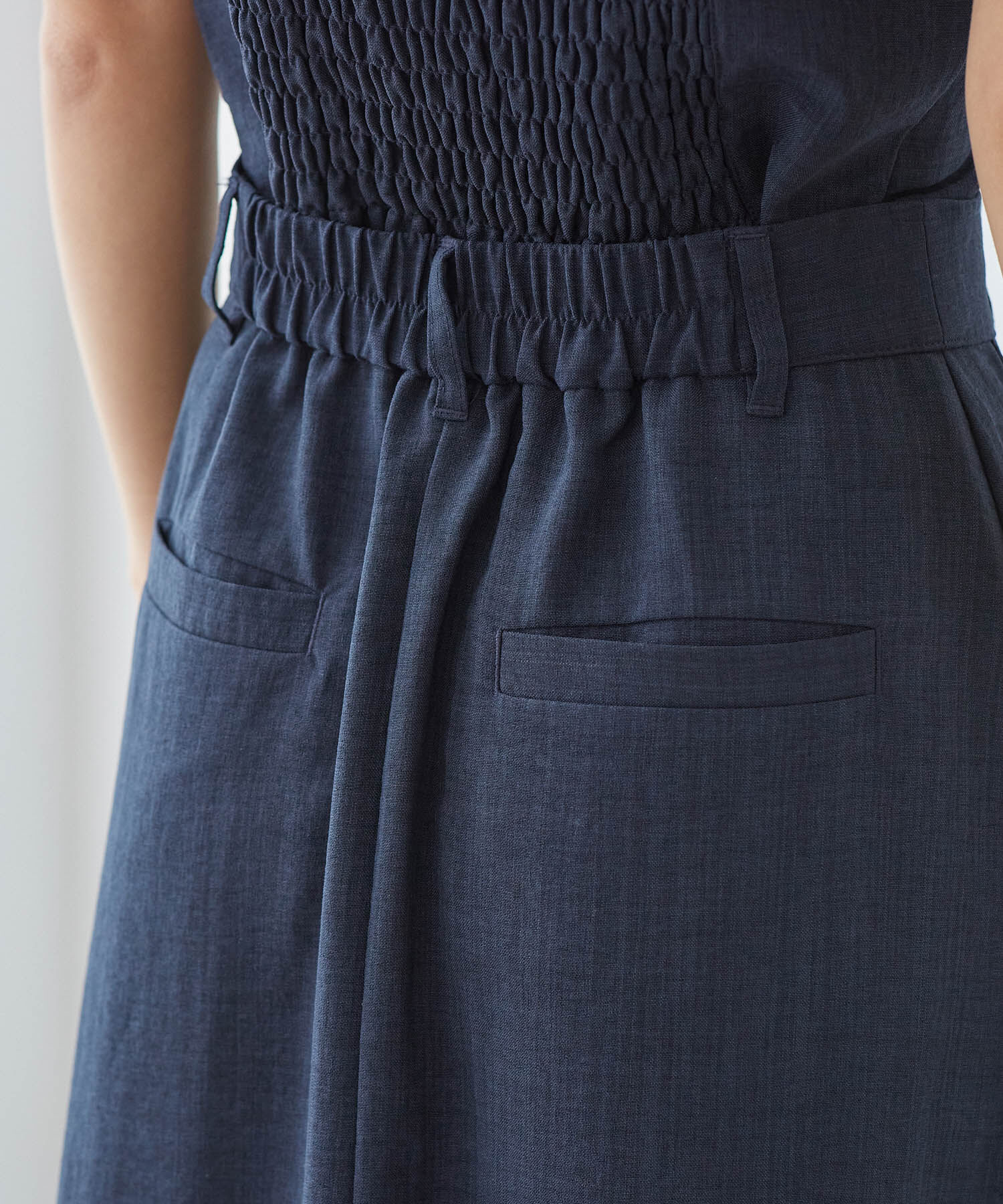 VIS「美easyリネンライクAラインスカート【洗える】【低身長～高身長】」|スカート|