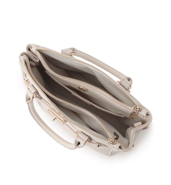 VIS「【新色追加】【2WAY】フロント金具3層トートバッグ」|ショルダー・メッセンジャー|