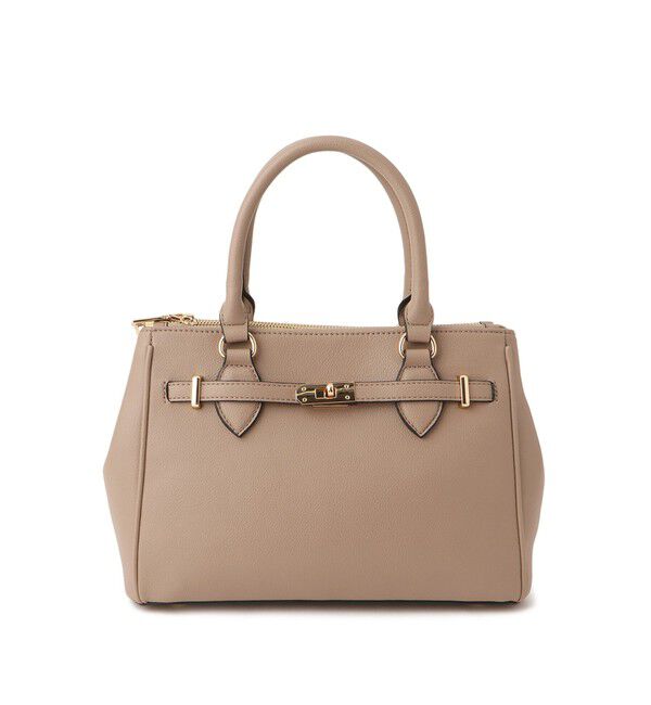 VIS「【新色追加】【2WAY】フロント金具3層トートバッグ」|ショルダー・メッセンジャー|