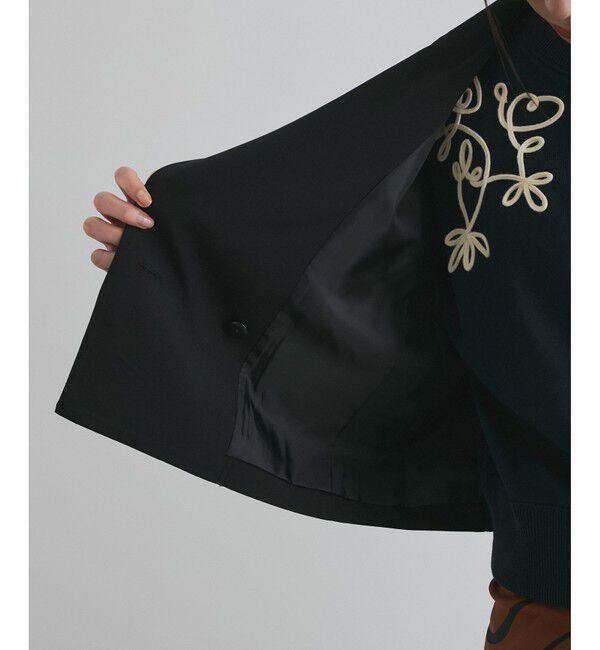 VIS「【洗える】ダブルショートジャケット」|テーラードジャケット|