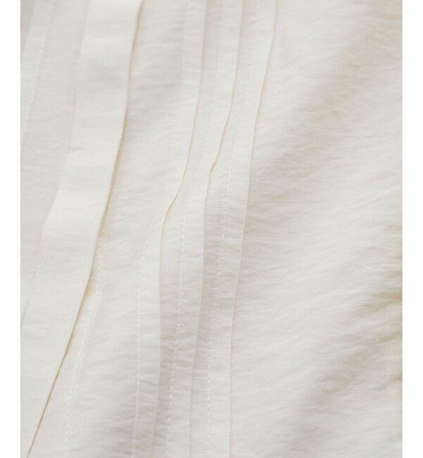 VIS「【洗える】フロントピンタックフリルブラウス」|シャツ・ブラウス|