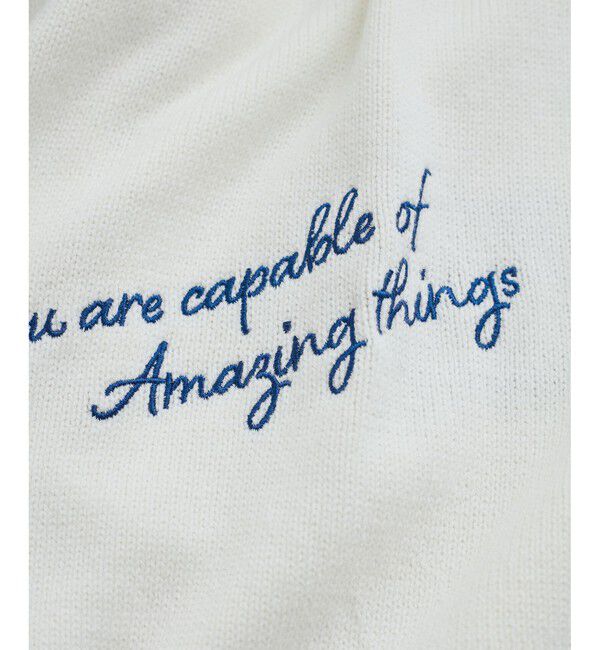 VIS「レタード刺繍ニットカーディガン」|カーディガン|