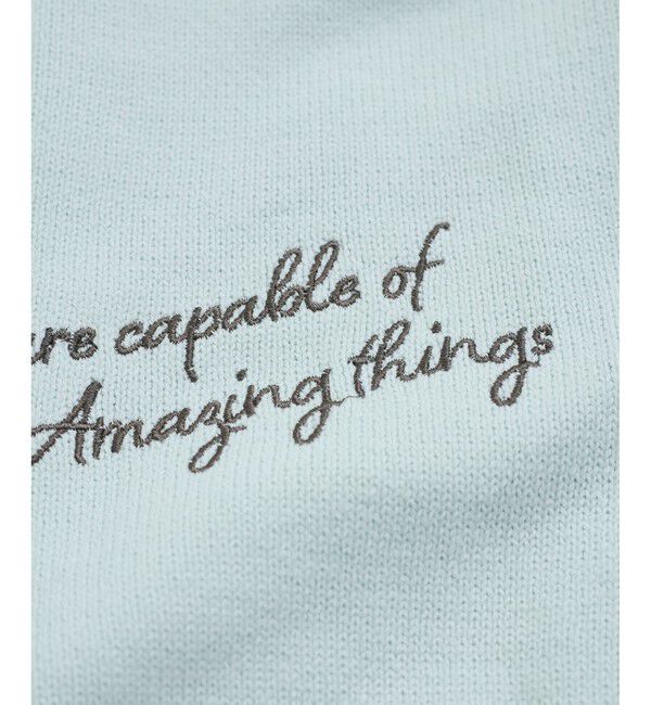 VIS「レタード刺繍ニットカーディガン」|カーディガン|