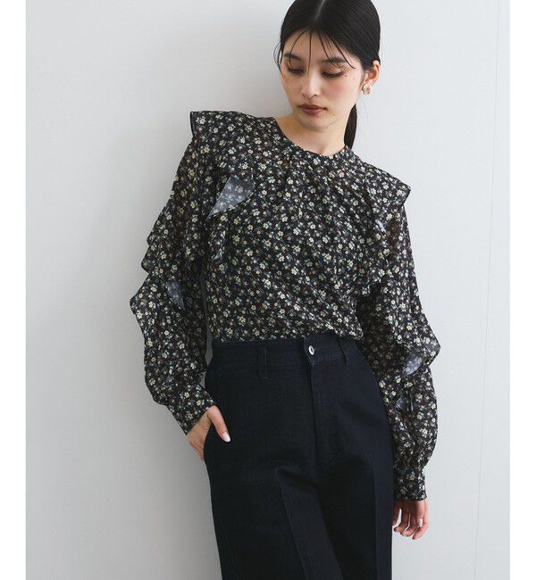 VIS「【前後2WAY】ラッフルフリルブラウス」|シャツ・ブラウス|