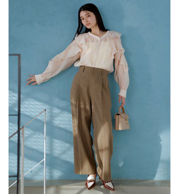 VIS「【前後2WAY】ラッフルフリルブラウス」|シャツ・ブラウス|