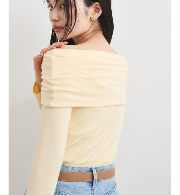 VIS「タックディテールオフショルカットソー」|Tシャツ・カットソー|