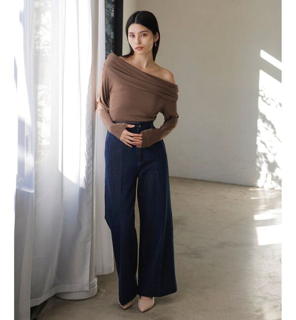 VIS「タックディテールオフショルカットソー」|Tシャツ・カットソー|