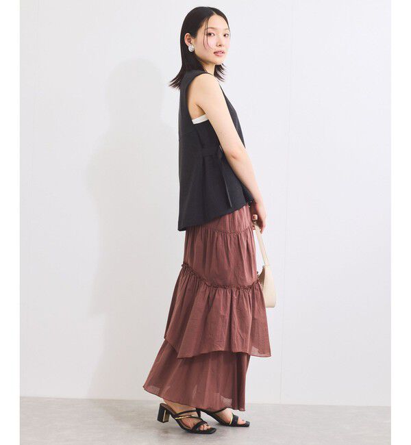 VIS「ボイルティアードスカート」|スカート|