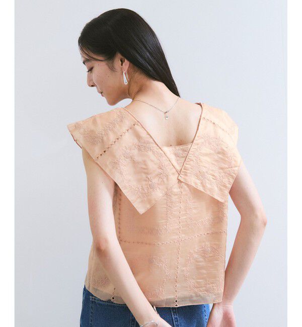 VIS「コンパクトビッグカラーブラウス」|シャツ・ブラウス|