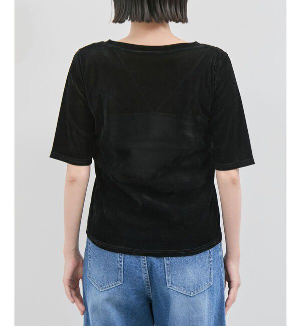 VIS「シーアベロア5部袖プルオーバー」|Tシャツ・カットソー|