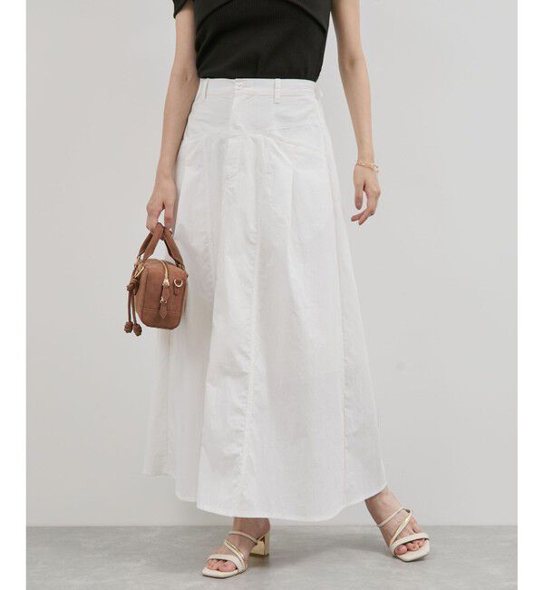 VIS「ウエスト切替デザインフレアスカート」|スカート|