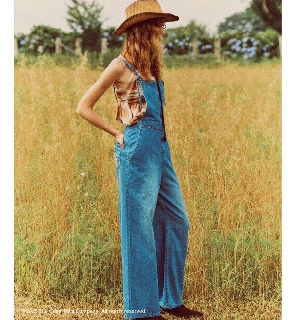 VIS「【Coca-Cola】VIS別注エンブロイダリーサロペット」|オールインワン|