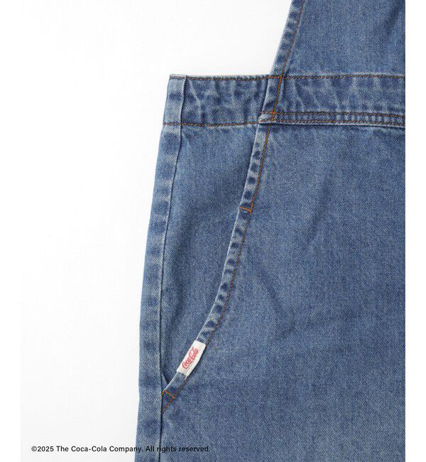 VIS「【Coca-Cola】VIS別注エンブロイダリーサロペット」|オールインワン|