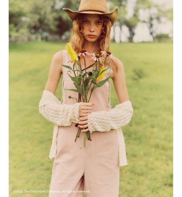 VIS「【Coca-Cola】VIS別注エンブロイダリーサロペット」|オールインワン|