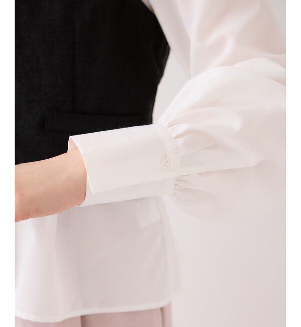 VIS「美easy前開きビスチェドッキングシャツ/イージーケア・接触冷感・セットアップ対応」|シャツ・ブラウス|