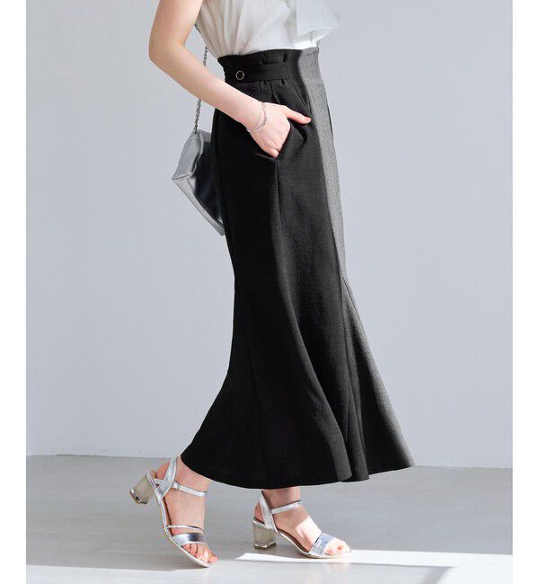 VIS「美easyリネンライクマーメイドスカート/イージーケア・接触冷感・セットアップ対応」|スカート|