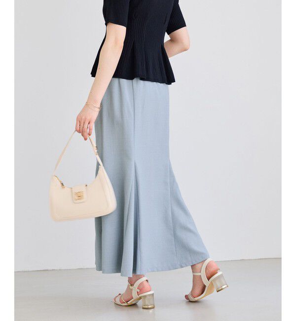 VIS「美easyリネンライクマーメイドスカート/イージーケア・接触冷感・セットアップ対応」|スカート|