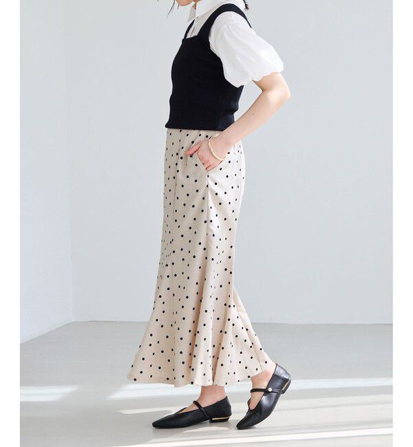 VIS「美easyリネンライクマーメイドスカート/イージーケア・接触冷感・セットアップ対応」|スカート|