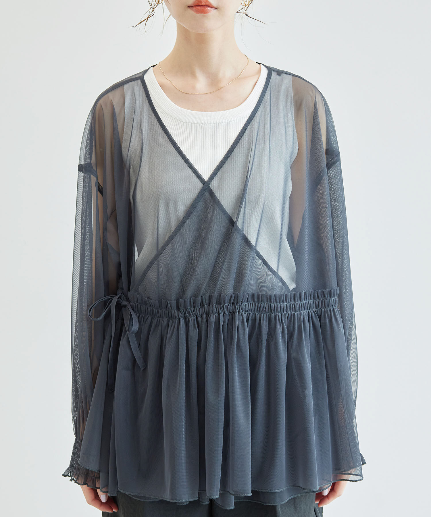 Rope&rsquo;Picnic「チュールカシュクールカーディガン」|カーディガン|