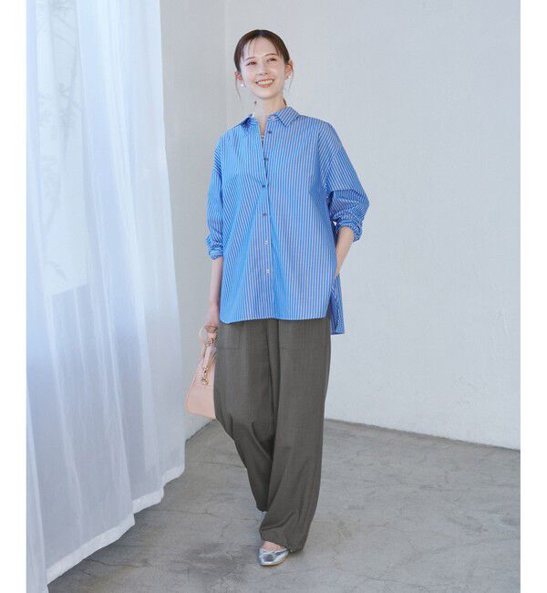 Rope&rsquo;Picnic「ドロストリラックスイージーワイドパンツ」|チノ|