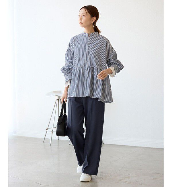 Rope&rsquo;Picnic「【3サイズ展開】ベイカーパンツ/防シワ・マシンウォッシャブル」|チノ|