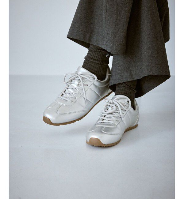 ROPE PICNIC PASSAGE「シルバー＆スエードライクフラットスニーカー」|スニーカー|