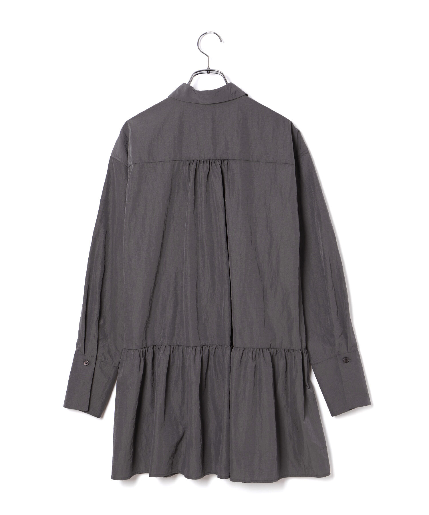 ADAM ET ROPE'「ギャザーヘムチュニックシャツ」|シャツ・ブラウス|