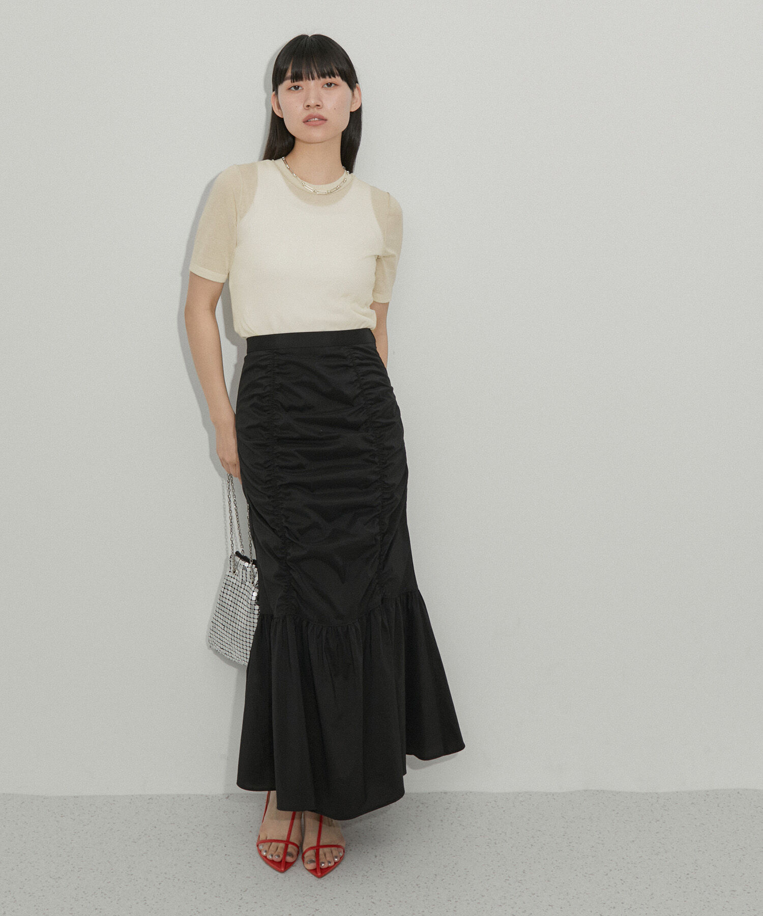 ADAM ET ROPE'「シアーハイゲージTEE」|Tシャツ・カットソー|