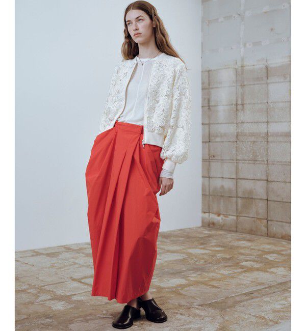 ADAM ET ROPE'「ラインアートレースブルゾン」|ブルゾン・スタジャン|