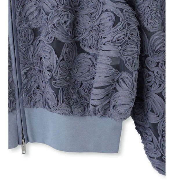 ADAM ET ROPE'「ラインアートレースブルゾン」|ブルゾン・スタジャン|