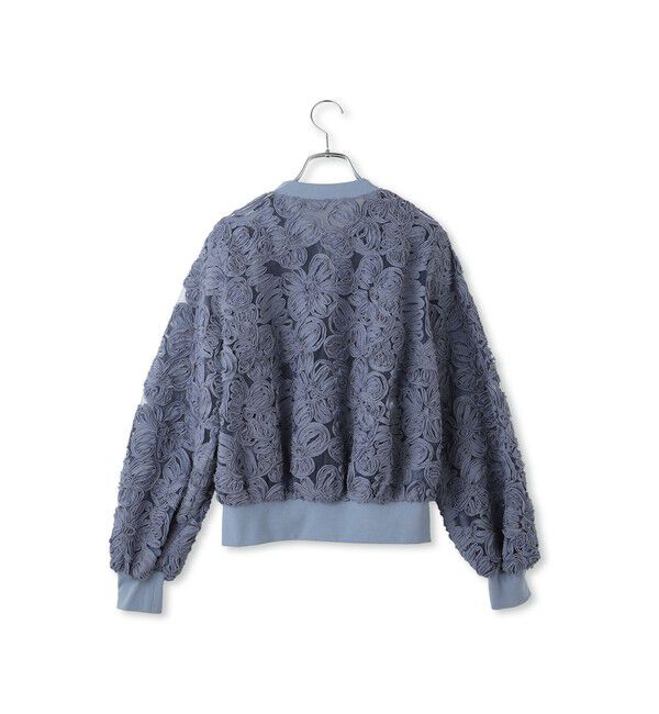 ADAM ET ROPE'「ラインアートレースブルゾン」|ブルゾン・スタジャン|