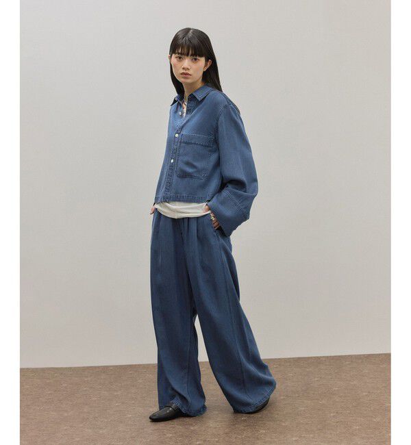 ADAM ET ROPE'「ライトデニムシャツ」|シャツ・ブラウス|