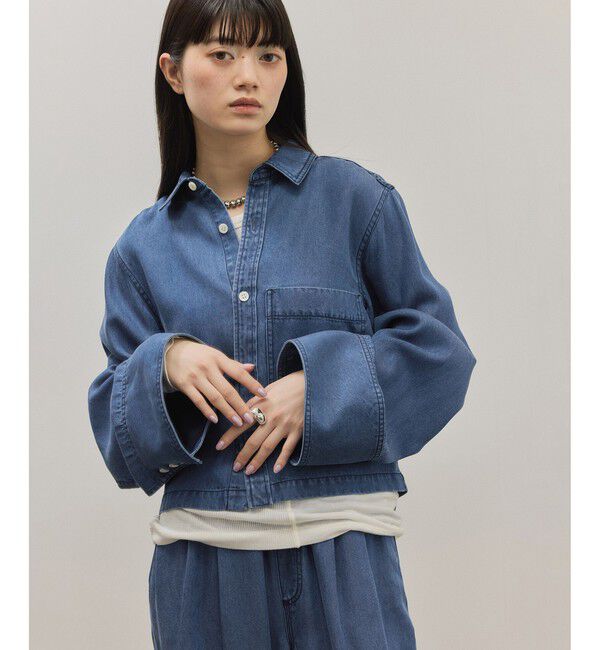 ADAM ET ROPE'「ライトデニムシャツ」|シャツ・ブラウス|