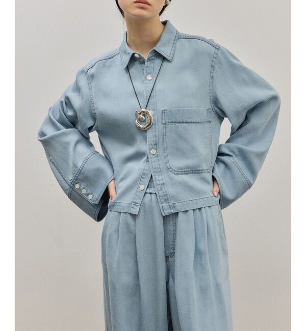 ADAM ET ROPE'「ライトデニムシャツ」|シャツ・ブラウス|