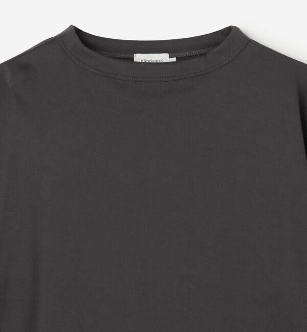 handvaerk「handvaerk | 60/2 ボトルネックTシャツ SOLID WOMEN」|Tシャツ・カットソー|