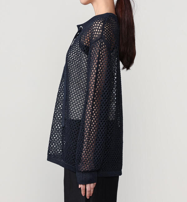 「ADAWAS | メッシュ レースアップトップス WOMEN」|ニット・セーター|