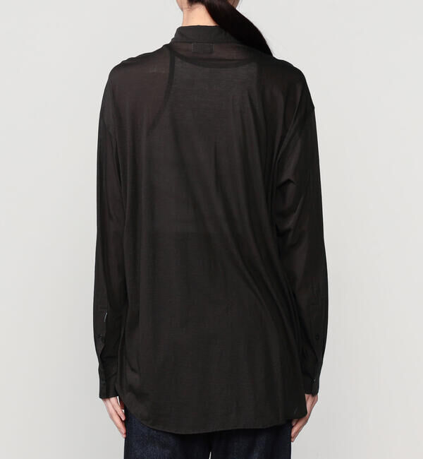 UNFIL「UNFIL | コットン シアージャージー レギュラーカラーシャツ WOMEN」|シャツ・ブラウス|