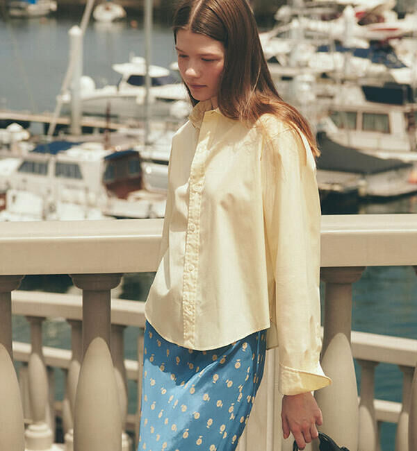  「THE SHINZONE | SHORT PECK SHIRT WOMEN」|シャツ・ブラウス|YELLOW