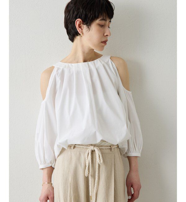 THE PAUSE「【THE PAUSE】オープンショルダーブラウス」|シャツ・ブラウス|
