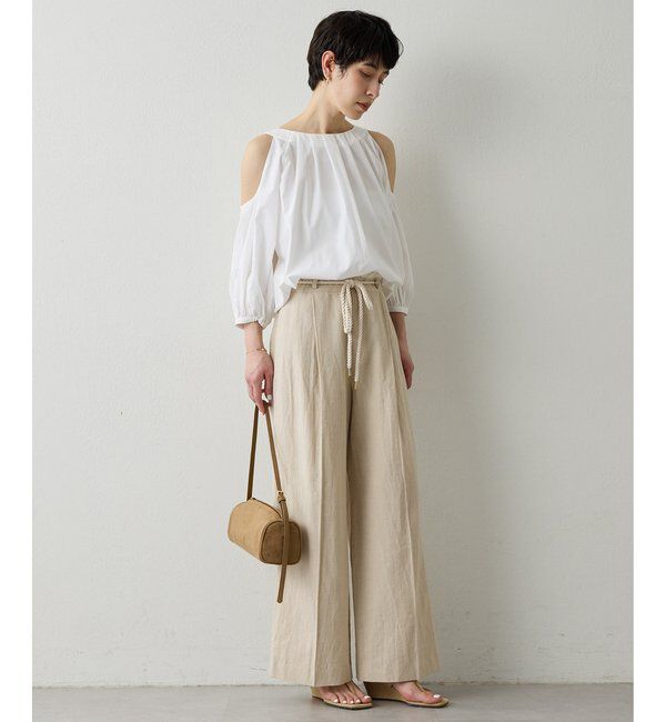 THE PAUSE「【THE PAUSE】オープンショルダーブラウス」|シャツ・ブラウス|