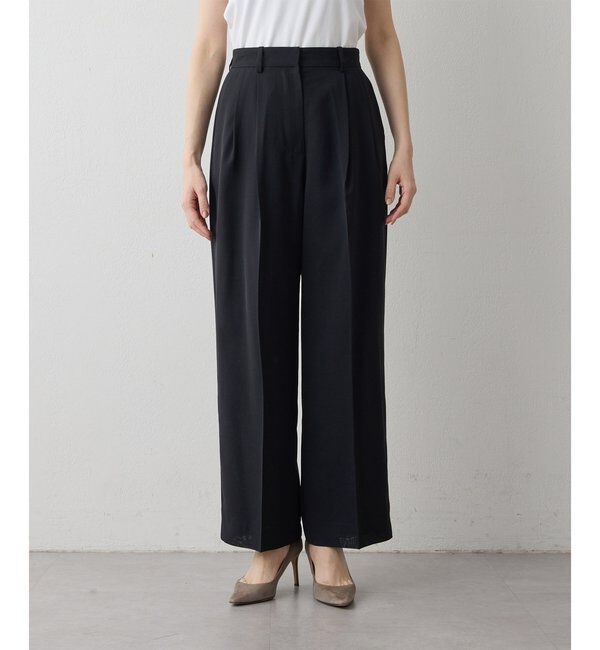 THE PAUSE「＜WEB限定＞【THE PAUSE】タックパンツ」|チノ|