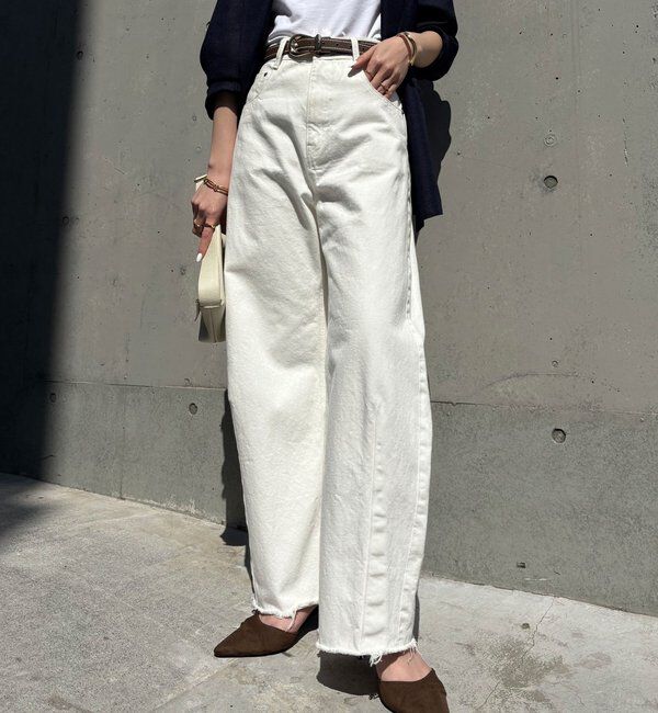  「【累計販売2.４万本】ブルージュデニム」|デニム|ホワイト