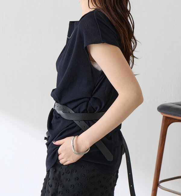  「【上品見えカットソー/シアー】アシメタックフレンチカットソー」|Tシャツ・カットソー|