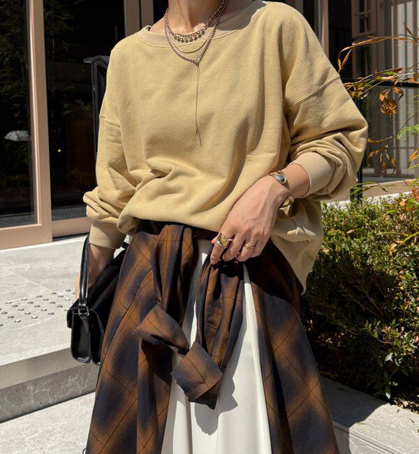  「【新色追加/毎年大人気！】裏毛スウェット」|Tシャツ・カットソー|ベージュ