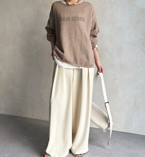  「ペーパーヤーンプルオーバー」|ニット・セーター|